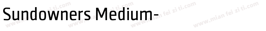 Sundowners Medium字体转换